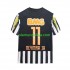 Camisola Santos FC Neymar JR 11 -2012 Retro Homem Equipamento Segundo 2011 Manga Curta